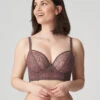 PrimaDonna Twist I Do Longline Bra 1 PrimaDonna Twist I Do Longline Bra -FOREVER YOUR LINGERIE 01016067PlungeLonglineBraToffeeFront