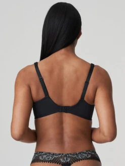 PrimaDonna Twist Rose Sauvage Balcony Bra 9 PrimaDonna Twist Rose Sauvage Balcony Bra -FOREVER YOUR LINGERIE 0242082RoseSauvagePaddedBalconyBraBlackBlueBack