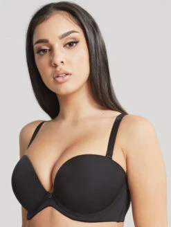 Cleo Faith Strapless Bra 8 Cleo Faith Strapless Bra -FOREVER YOUR LINGERIE 10660FaithStraplessBraBlackFrontStrapOn