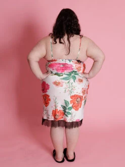 Kilo Brava The Satin Midi Slip 8 Kilo Brava The Satin Midi Slip -FOREVER YOUR LINGERIE 16038TheSatinMidiSlipFloralPrintBackEdit