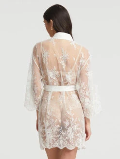 Rya Collection Darling Short Robe 7 Rya Collection Darling Short Robe -FOREVER YOUR LINGERIE 197 X RyaCollectionDarlingShortRobeIvoryBackEdited