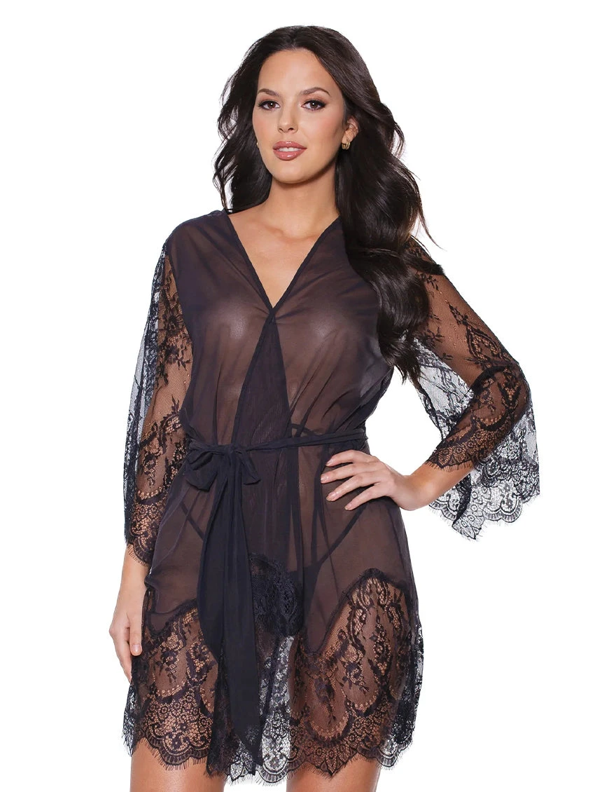 Coquette Lace Short Robe 3 Coquette Lace Short Robe