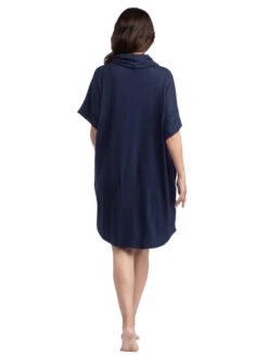 Softies Dream Jersey Lounger 5 Softies Dream Jersey Lounger -FOREVER YOUR LINGERIE 2600 Navy Detail1dreamjerseyedit