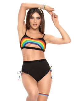Mapale 2 Piece Pride Set -FOREVER YOUR LINGERIE 2689XMapaleTwoPiecePrideSetBlackFrontEdited2