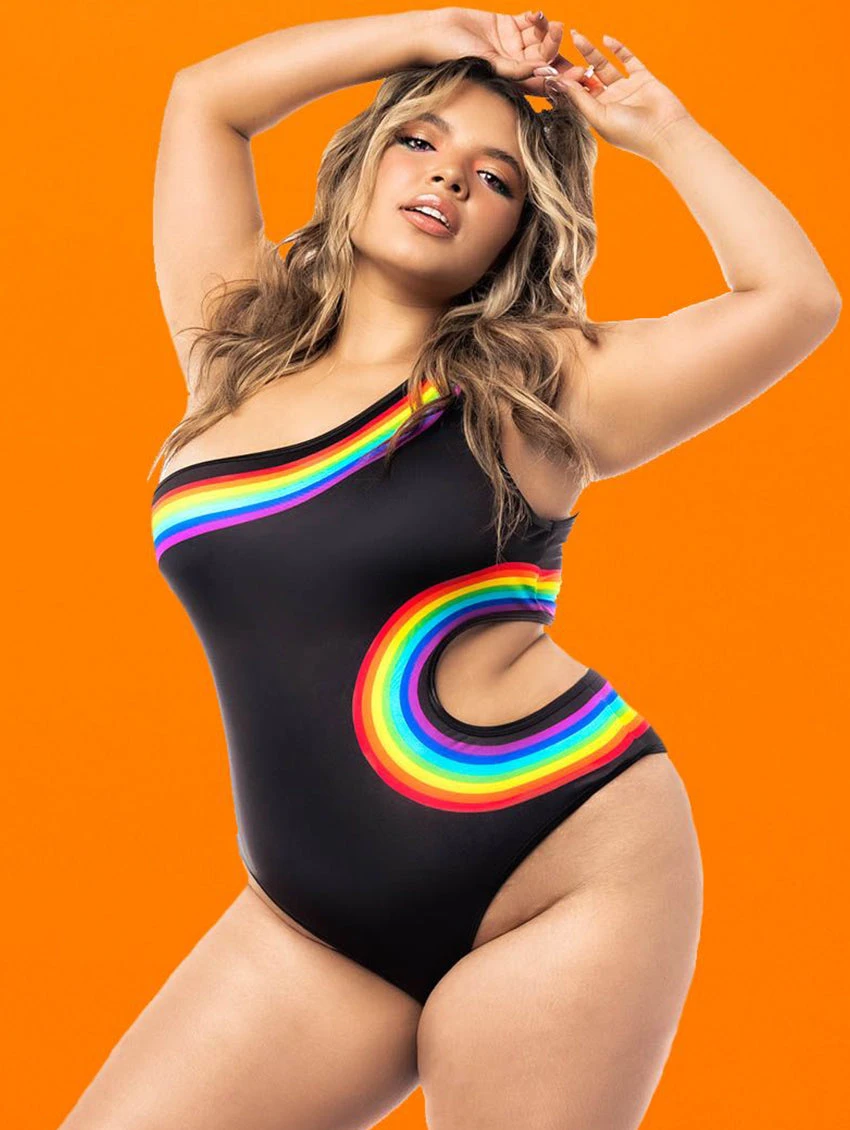 Mapale Asymmetrical Pride Bodysuit 4 Mapale Asymmetrical Pride Bodysuit - Image 2