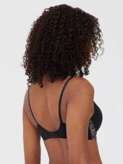 Skarlett Blue Entice Push Up Bra 7 Skarlett Blue Entice Push Up Bra -FOREVER YOUR LINGERIE 327143EnticeLacePushUpBraBlackNylonBackEdited
