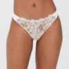 Skarlett Blue Entice Thong 2 Skarlett Blue Entice Thong -FOREVER YOUR LINGERIE 371143EnticeLaceThongNylonWhiteFrontEdited