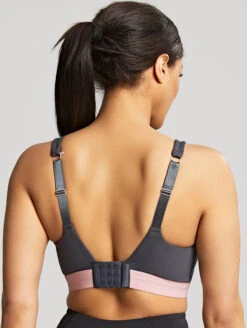 Panache Ultra Perform Wired Sports Bra 14 Panache Ultra Perform Wired Sports Bra -FOREVER YOUR LINGERIE 5022UltraPerformSportsBraCharcoalBackEdited