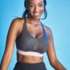 Panache Ultra Perform Wired Sports Bra -FOREVER YOUR LINGERIE 5022UltraPerformSportsBraCharcoalFrontLifestyleEdited