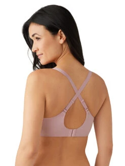 Wacoal Superbly Smooth T-Shirt Bra 9 Wacoal Superbly Smooth T-Shirt Bra -FOREVER YOUR LINGERIE 853342SuperblySmoothContourBraZephyrPinkBackEditedCrossedBack