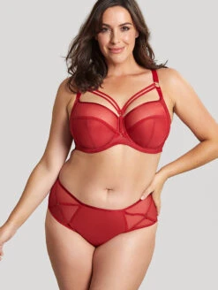 Sculptresse Dionne Bra 12 Sculptresse Dionne Bra -FOREVER YOUR LINGERIE 9695DionneStrappyBra9694DionneMidiBriefFieryRedFront