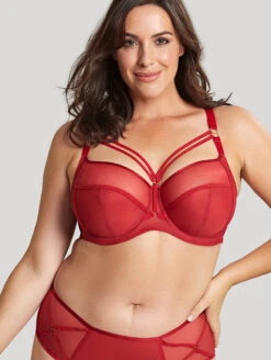 Sculptresse Dionne Bra 10 Sculptresse Dionne Bra -FOREVER YOUR LINGERIE 9695DionneStrappyBraFieryRedFront