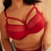 Sculptresse Dionne Bra 2 Sculptresse Dionne Bra -FOREVER YOUR LINGERIE 9695DionneStrappyBraFieryRedFrontLifestyle2