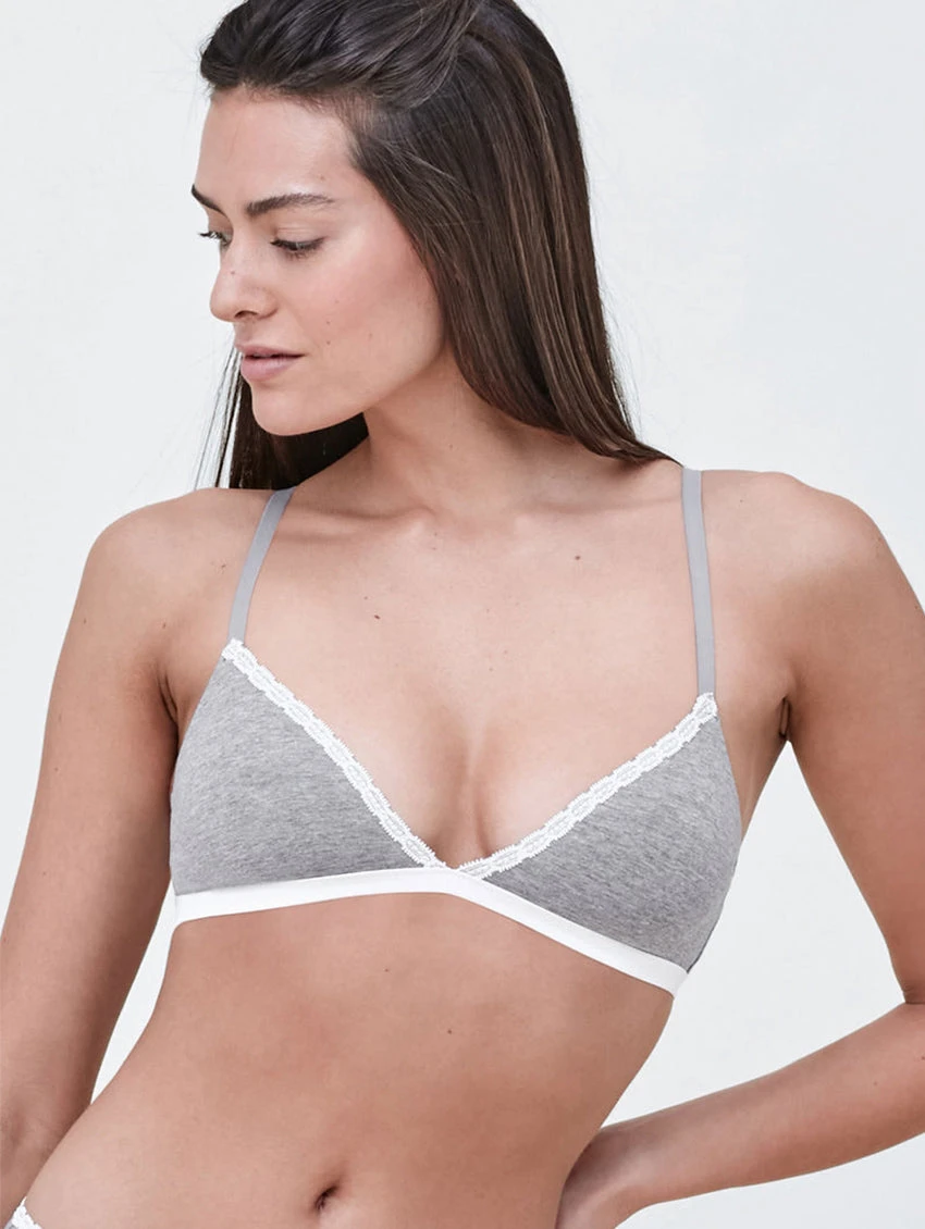Skarlett Blue Adorned Cotton Bralette 3 Skarlett Blue Adorned Cotton Bralette