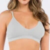 Eve Ribbed Bralette 1 Eve Ribbed Bralette -FOREVER YOUR LINGERIE AnemoneEveRibbedBraletteWhiteXHC001Front