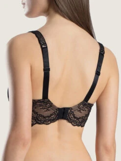 Aubade Danse Des Sens Full Bust Half Cup Bra -FOREVER YOUR LINGERIE AubadeDanseDesSensFullBustHalfCupBraOG14 02BlackBack