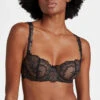 Aubade Danse Des Sens Half Cup Bra 2 Aubade Danse Des Sens Half Cup Bra -FOREVER YOUR LINGERIE AubadeDanseDesSensHalfCupBraOG14BlackFrontAlt
