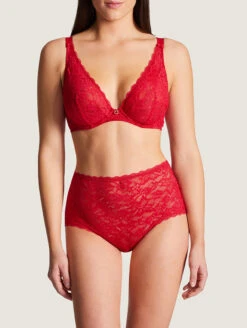 Aubade Rosessence Triangle Full Bust Plunge Bra 7 Aubade Rosessence Triangle Full Bust Plunge Bra -FOREVER YOUR LINGERIE AubadeRosessenceComfortFullCupPlungingTriangleBraHK12 02GalaSet