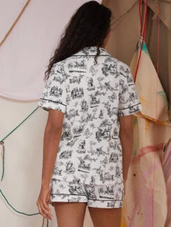 Bed Head Shorty Pj Set -FOREVER YOUR LINGERIE BH2423846BedHeadShortyPjSetAliceinWonderlandBackEdit