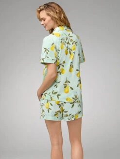 Bed Head Classic Short Sleeve PJ Set 11 Bed Head Classic Short Sleeve PJ Set -FOREVER YOUR LINGERIE BedHeadClassicShortSleevePJSetPearTreeBH2427101Back
