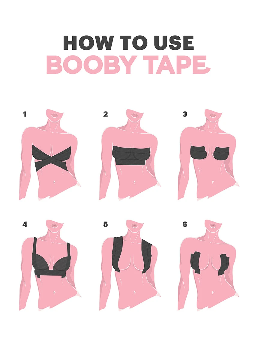 Booby Tape Breast Lift Tape - White 6 Booby Tape Breast Lift Tape - White - Image 4
