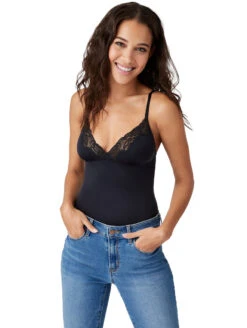 B.Tempt'd Always Composed Bodysuit 10 B.Tempt'd Always Composed Bodysuit -FOREVER YOUR LINGERIE BtemptdAlwayComposedBodysuitBlack936223Jeans