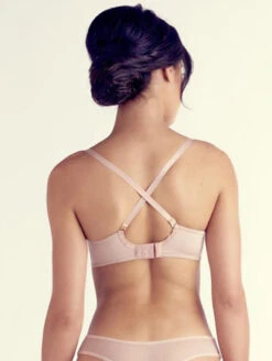 The Little Bra Company Iris Push Up Bra -FOREVER YOUR LINGERIE C005IrisPushUpBraSaharaBackCrossedStraps