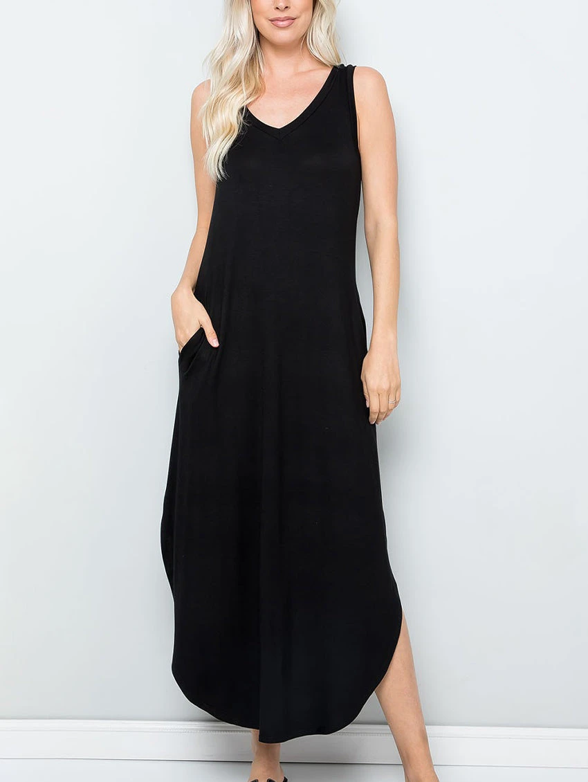 Caroline V-Neck Tank Dress 3 Caroline V-Neck Tank Dress