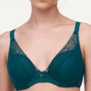 Chantelle Alto Plunge Bra 2 Chantelle Alto Plunge Bra -FOREVER YOUR LINGERIE ChantelleAltoPlungeBra12L2EastGreenFront