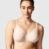 Chantelle Comfort Chic Bra 1 Chantelle Comfort Chic Bra -FOREVER YOUR LINGERIE ChantelleComfortChicUnderwireBraC18J1SoftPinkFront