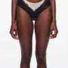 Chantelle Midnight Flowers Shorty 1 Chantelle Midnight Flowers Shorty -FOREVER YOUR LINGERIE ChantelleMidnightFlowersC12N4BlackShortyFront