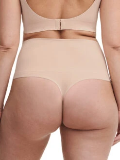 Chantelle Smooth Comfort High Waist Thong 7 Chantelle Smooth Comfort High Waist Thong -FOREVER YOUR LINGERIE ChantelleSmoothComfortHighWaistThong10U9SiroccoBack