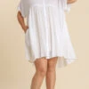 Charlotte Collar Dress 1 Charlotte Collar Dress -FOREVER YOUR LINGERIE CharlotteCollarDressOffWhiteA6964FrontPlus