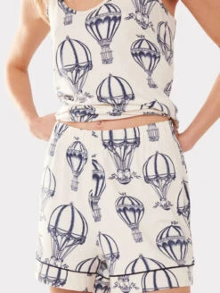 Chelsea Peers PJ Set With Shorts 17 Chelsea Peers PJ Set With Shorts -FOREVER YOUR LINGERIE ChelseaPeersPJSetWithShortsBalloonsCW2132RBALWaist