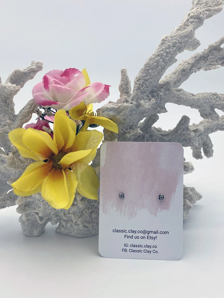 Classic Clay Half Circle Dangle Earrings 5 Classic Clay Half Circle Dangle Earrings - Image 3