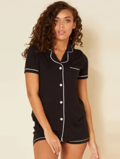 Cosabella Bella Short Sleeve Top And Short Set 7 Cosabella Bella Short Sleeve Top And Short Set -FOREVER YOUR LINGERIE Cosabella Bella Short Sleeve Top and Short Set S 3