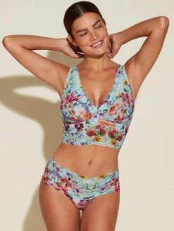 Cosabella Never Say Never Thong 7 Cosabella Never Say Never Thong -FOREVER YOUR LINGERIE CosabellaPrintedNeverSayNeverThongFloralBeautyNEVEP0343Set