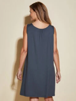 Cosabella Bella Tank Chemise 7 Cosabella Bella Tank Chemise -FOREVER YOUR LINGERIE CosabellaTankChemiseAnthraciteAMORE2722Back