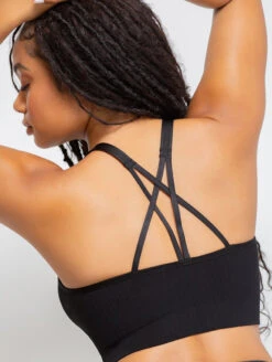 Curvy Couture Smooth Longline 13 Curvy Couture Smooth Longline -FOREVER YOUR LINGERIE CurvyCoutureSmoothLonglineBra1332BlackBack2