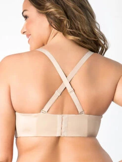 Curvy Couture Strapless Bra 23 Curvy Couture Strapless Bra -FOREVER YOUR LINGERIE CurvyCoutureStraplessBraBombshell1211BackStrapAlt2