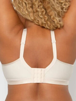 Curvy Couture Wire Free Bra 11 Curvy Couture Wire Free Bra -FOREVER YOUR LINGERIE CurvyCoutureWirelessNatural1010Back