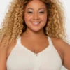 Curvy Couture Wire Free Bra 2 Curvy Couture Wire Free Bra -FOREVER YOUR LINGERIE CurvyCoutureWirelessNatural1010Front