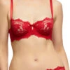 Dita Von Teese Cora Lace Balconette Bra 1 Dita Von Teese Cora Lace Balconette Bra -FOREVER YOUR LINGERIE D59020LaceBraRedFront