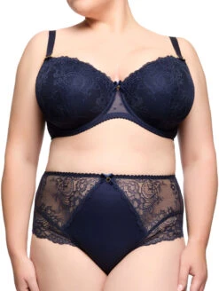 Dita Von Teese Fiamma Full Figure Bra 7 Dita Von Teese Fiamma Full Figure Bra -FOREVER YOUR LINGERIE DVTFiammaFullFigureBraNavyD99021Set