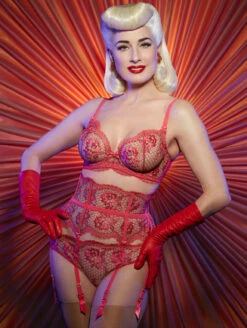 Dita Von Teese Evelina Bra 9 Dita Von Teese Evelina Bra -FOREVER YOUR LINGERIE DitaVonTeeseEvelinaBraBloodOrangeD59023FullSet