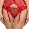 Dita Von Teese Fiamma Garter Belt 2 Dita Von Teese Fiamma Garter Belt -FOREVER YOUR LINGERIE DitaVonTeeseFiammaSuspenderD46021RoseRedFront