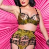 Dita Von Teese Victresse Balconette Bra 2 Dita Von Teese Victresse Balconette Bra -FOREVER YOUR LINGERIE DitaVonTeeseVictresseFullSetFrontLifestyleEdited