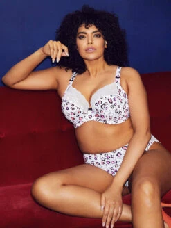 Elomi Lucie Brazilian Panty 10 Elomi Lucie Brazilian Panty -FOREVER YOUR LINGERIE EL4490ElomiLuciPlungeBraEL4495ElomiLuciBrazilianPantyRumbleFrontLifestyleEdited