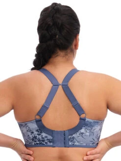 Elomi Energise Sports Bra -FOREVER YOUR LINGERIE EL8042VintageDenimBackJ hook