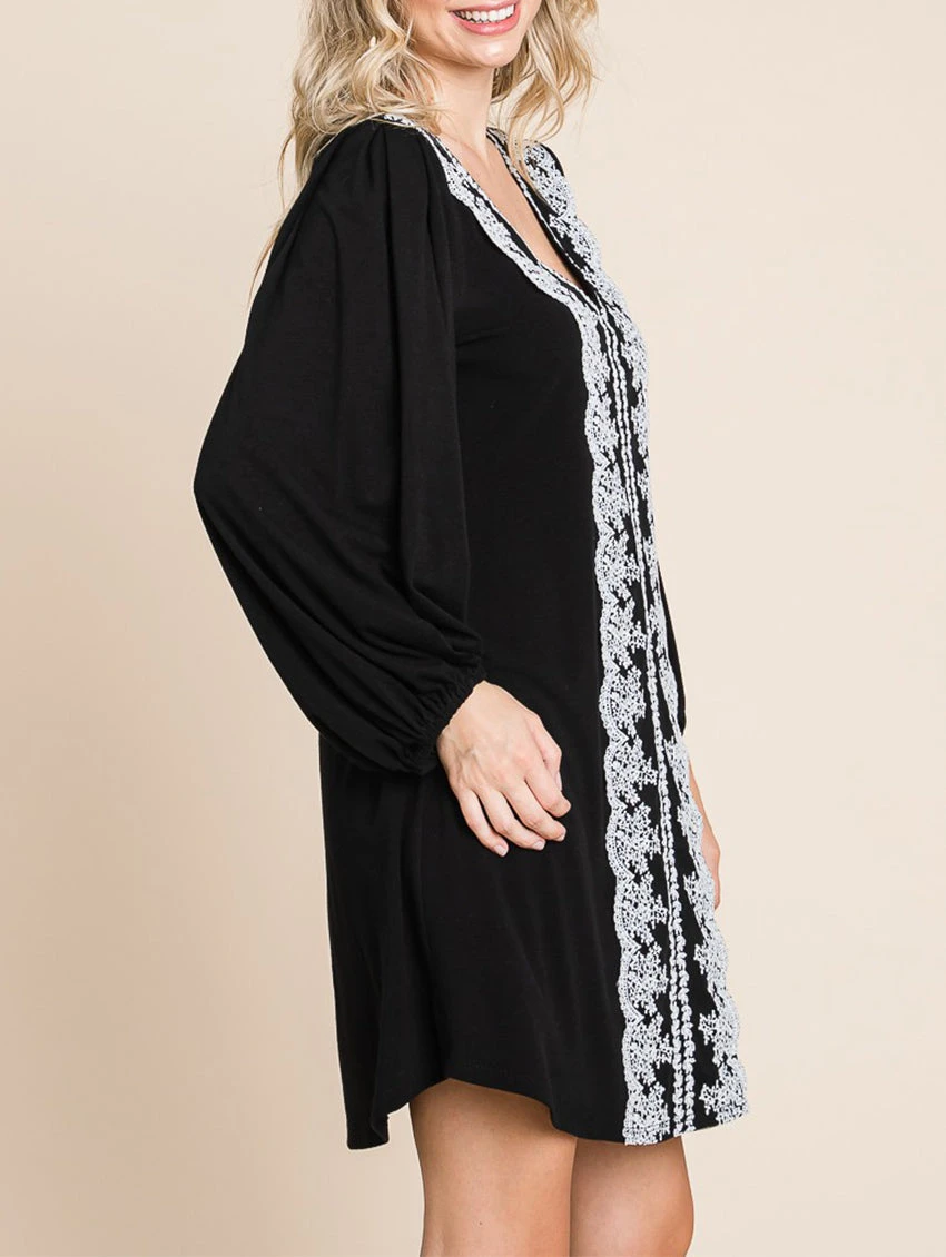 Emerald Hattie V-Neck Lace Dress 7 Emerald Hattie V-Neck Lace Dress - Image 6